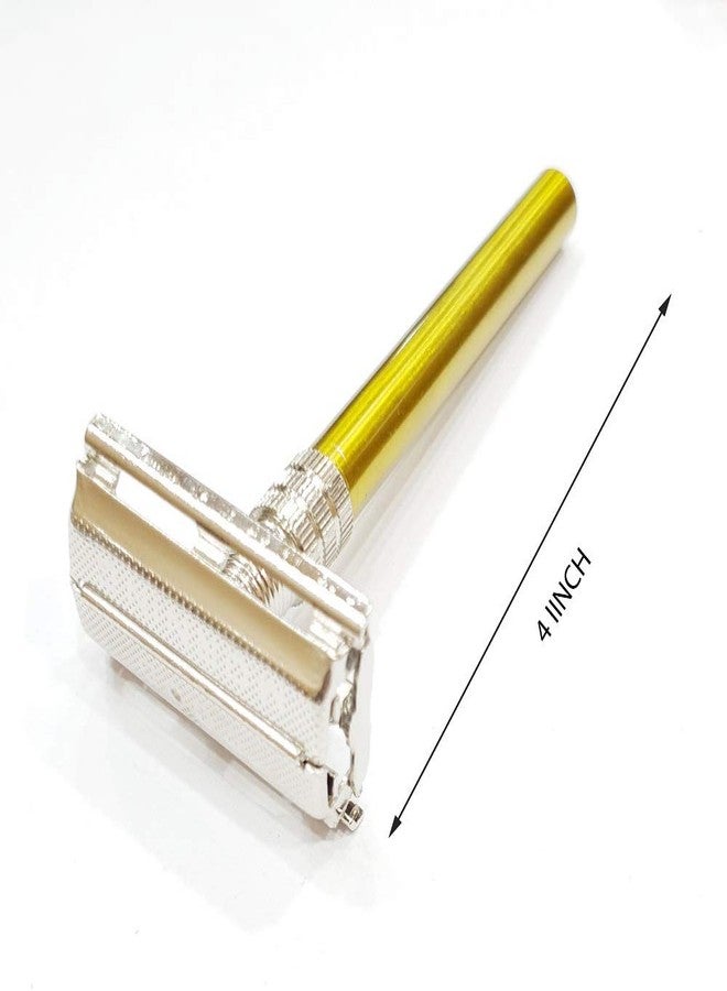 Foreign Holics Golden Shaving Safety Razor For Men - Image 3